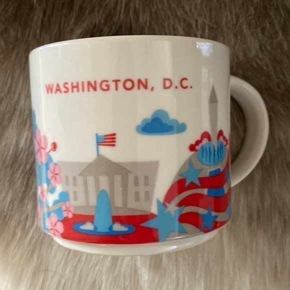 STARBUCKS 2017 YOU ARE HERE WASHINGTON D.C. 🌸 CHERRY BLOSSOM MUG - Picture 1 of 6